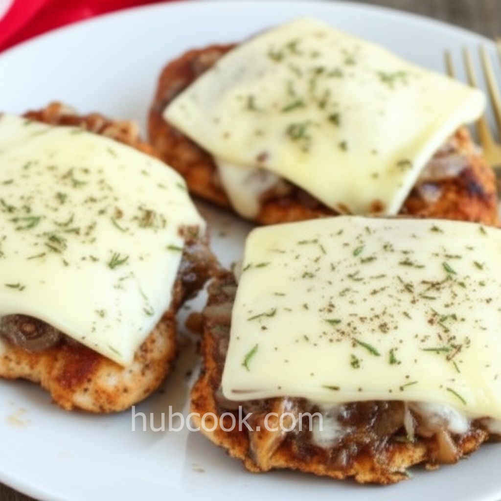 Chicken with Brie and Caramelized Onions