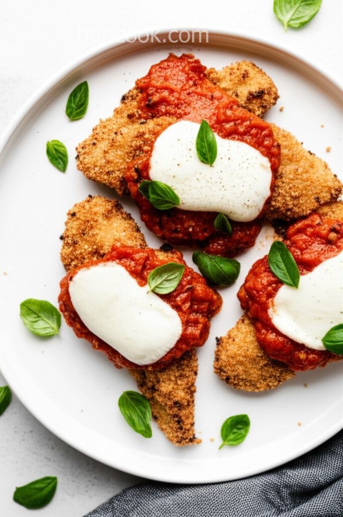 Crispy Italian Chicken Topped with Mozzarella