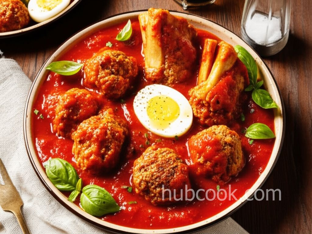 Grandma's Old Italian Spaghetti Sauce with Meatballs