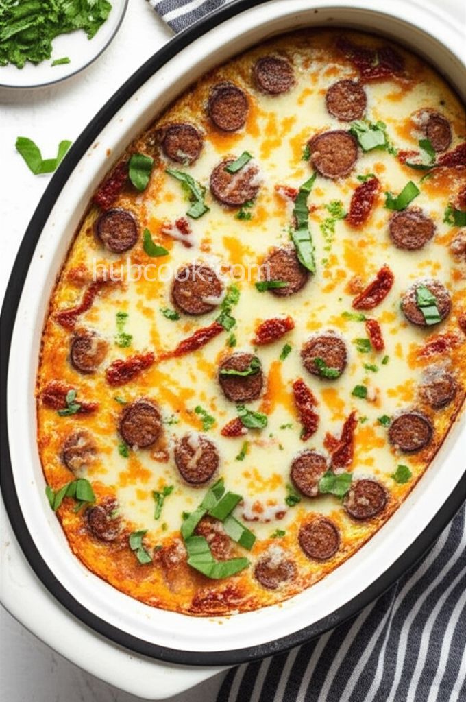 Overnight Slow Cooker Breakfast Casserole