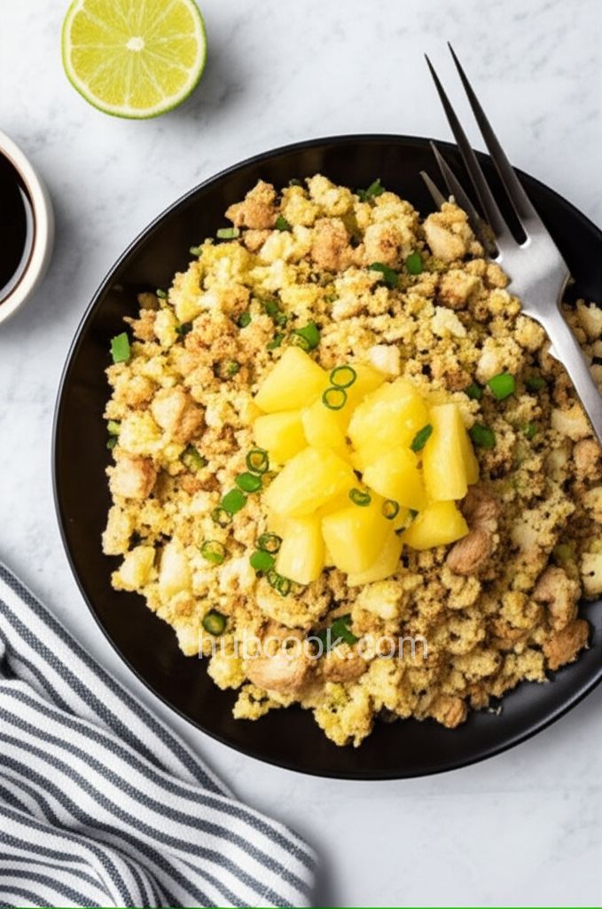 Pineapple Chicken 'Fried' Cauliflower Rice