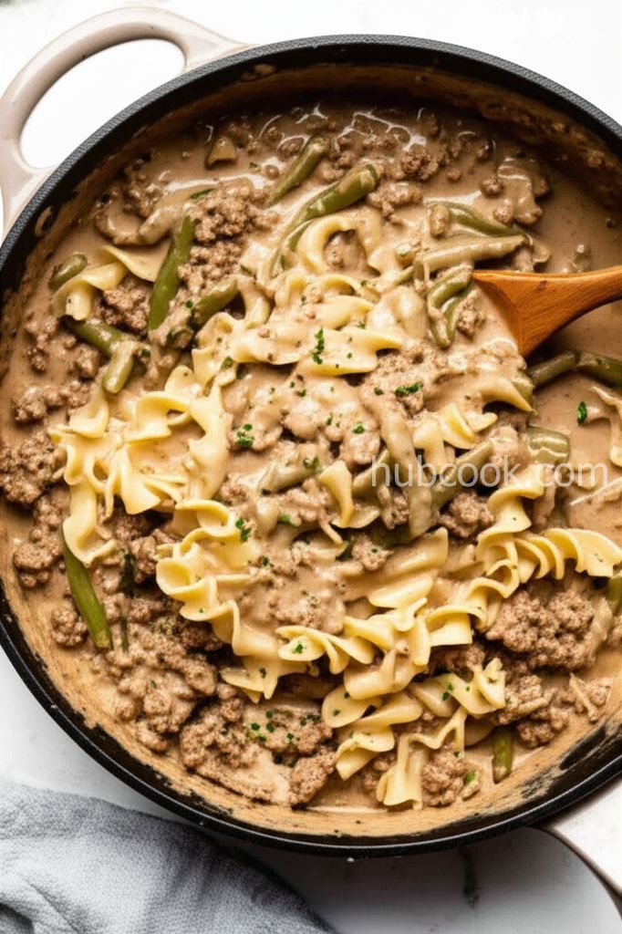Simple Ground Beef Stroganoff