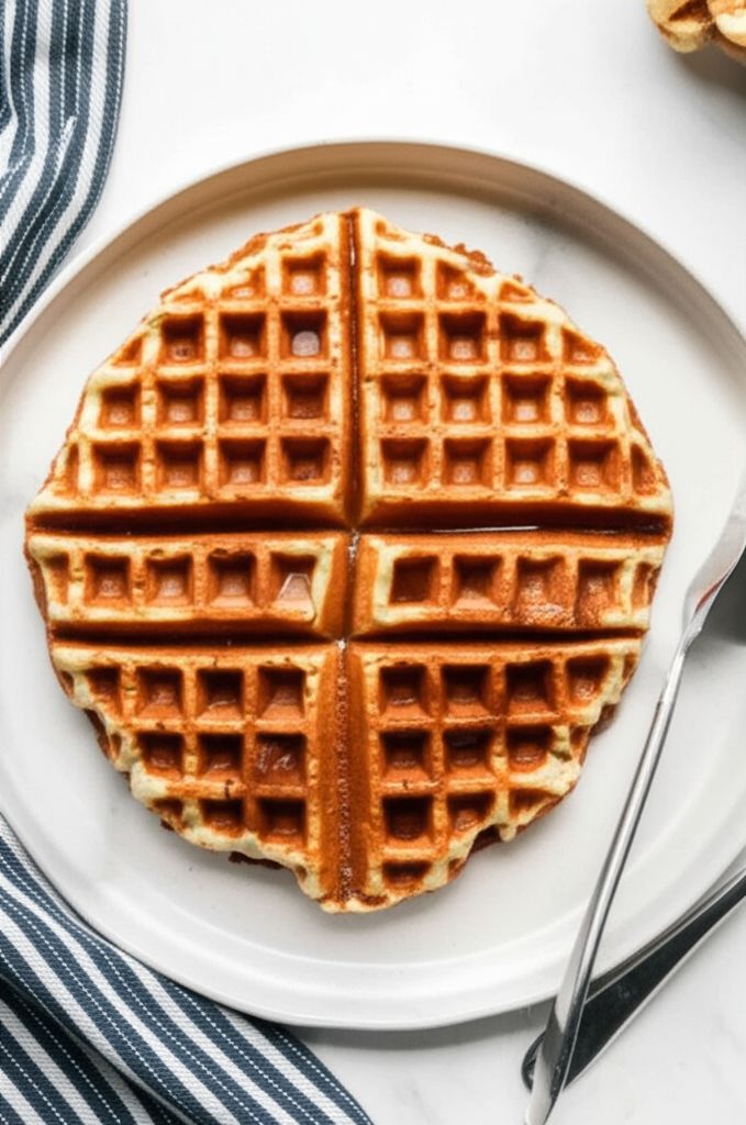 Baked Waffle Pudding