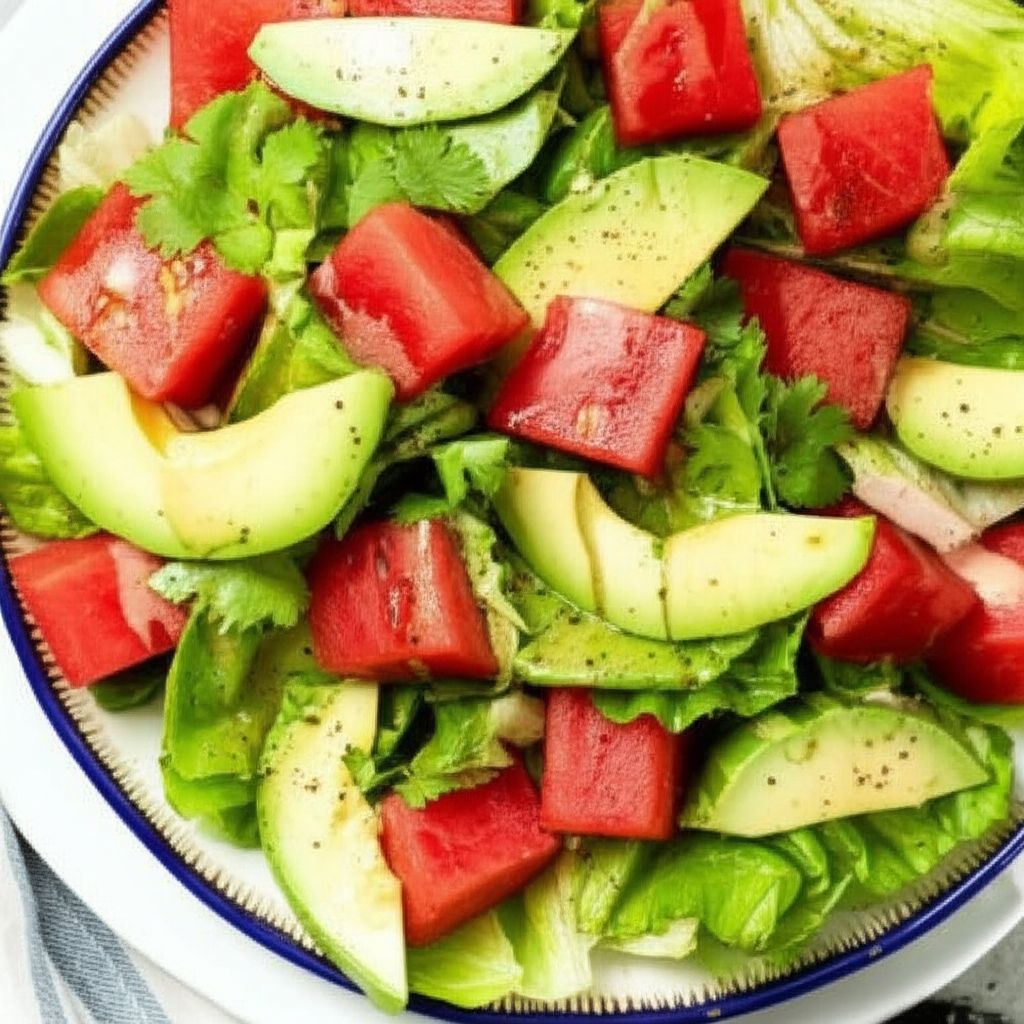 Cool-Off-the-Heat Avocado and Watermelon Salad