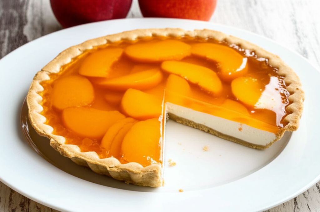 Fresh Peach Jell-O Pie