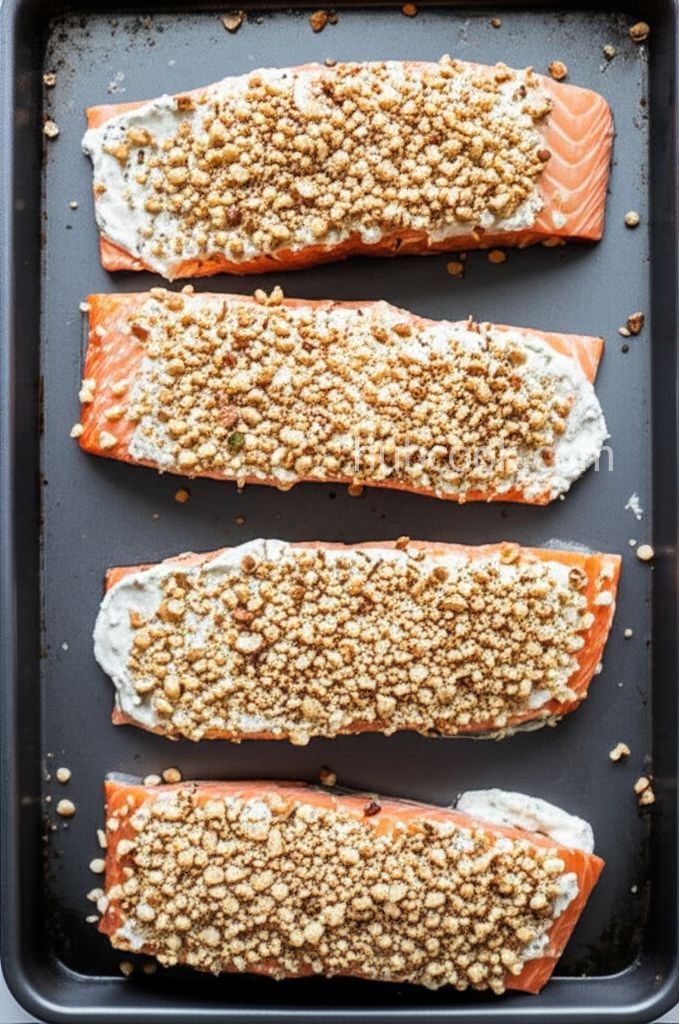 Hazelnut-Citrus Encrusted Salmon