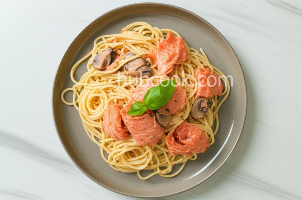 Smoked Salmon Pesto Pasta