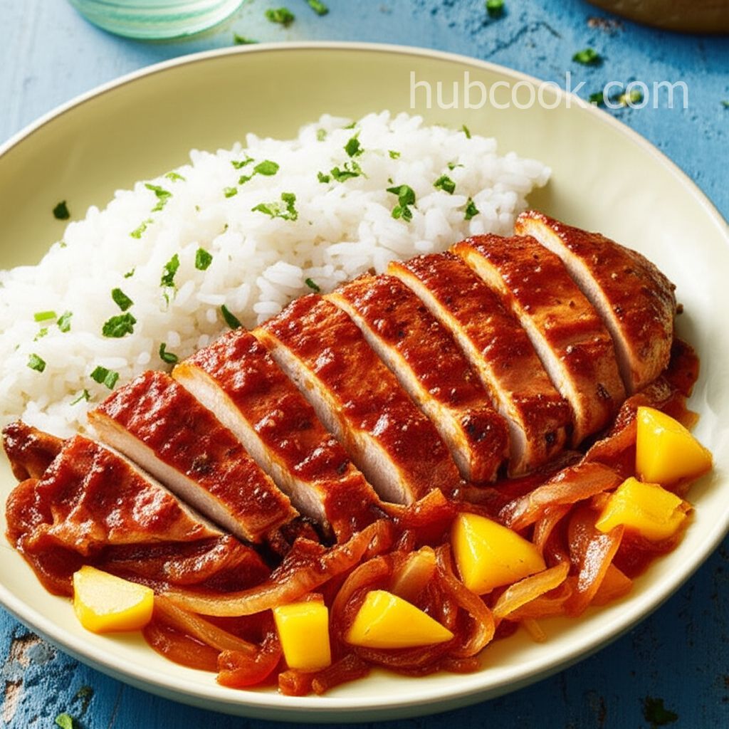 Spicy Tequila Mango Chicken