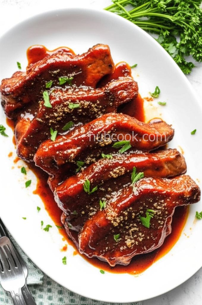 Sweet Simmered Pork Chops
