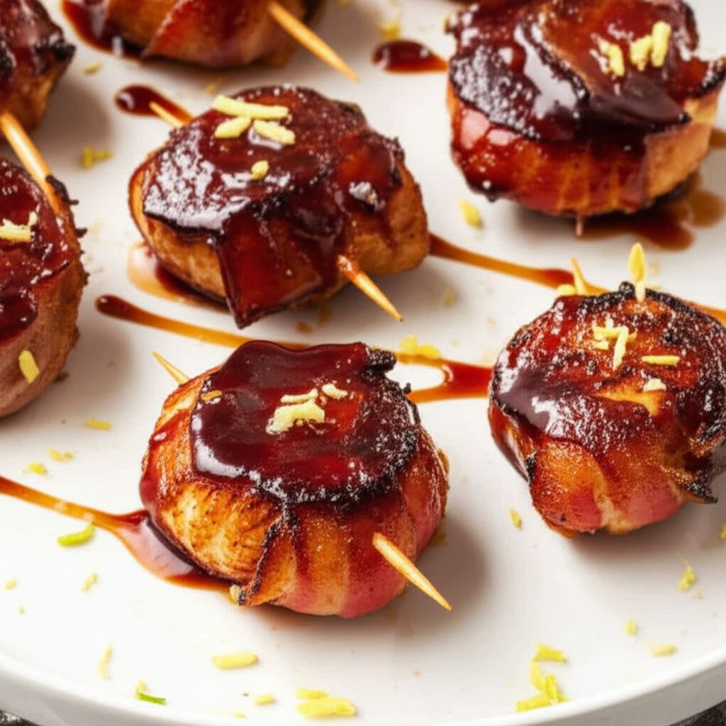 Teriyaki Bacon Wrapped Scallops
