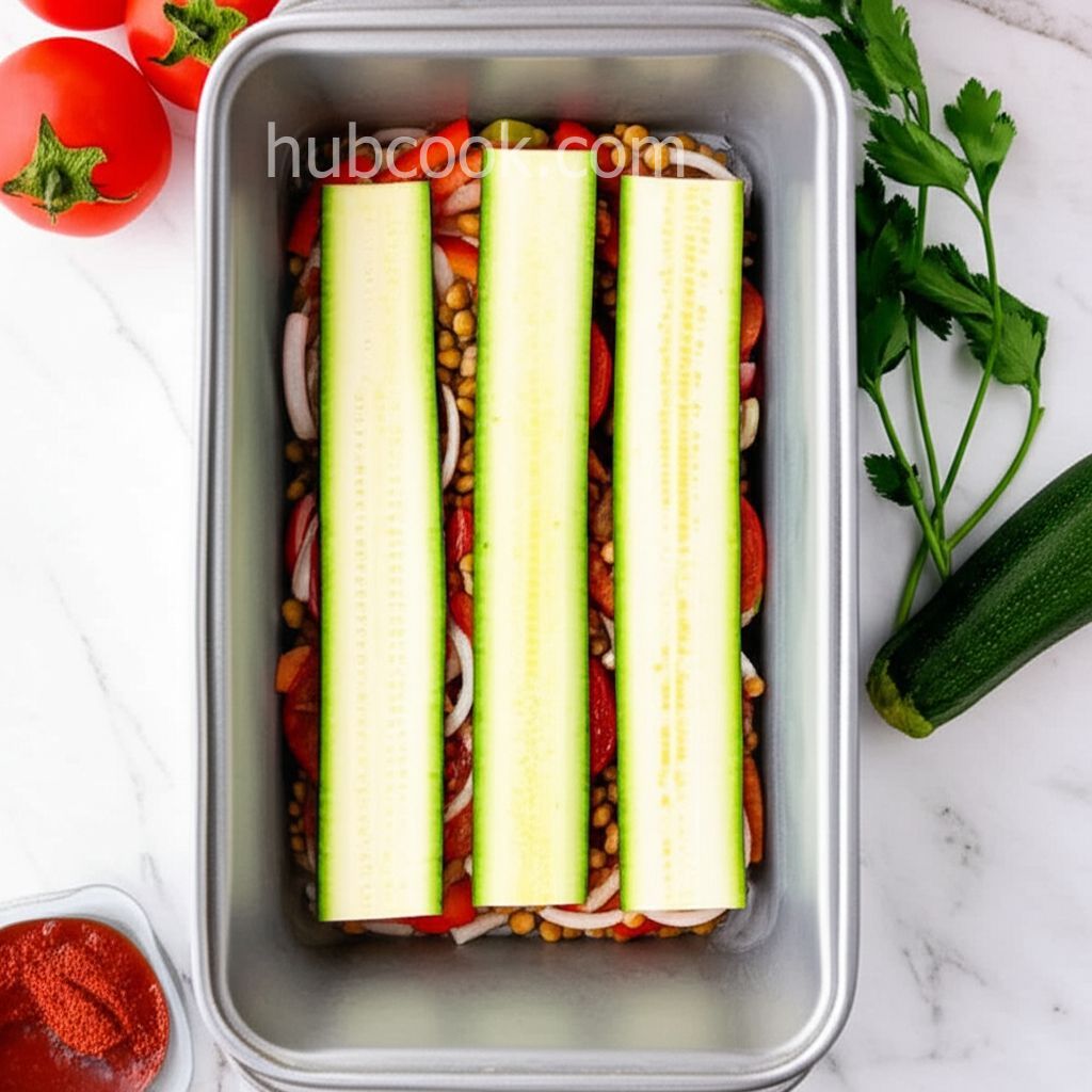 Vegan Layered Lentil Casserole