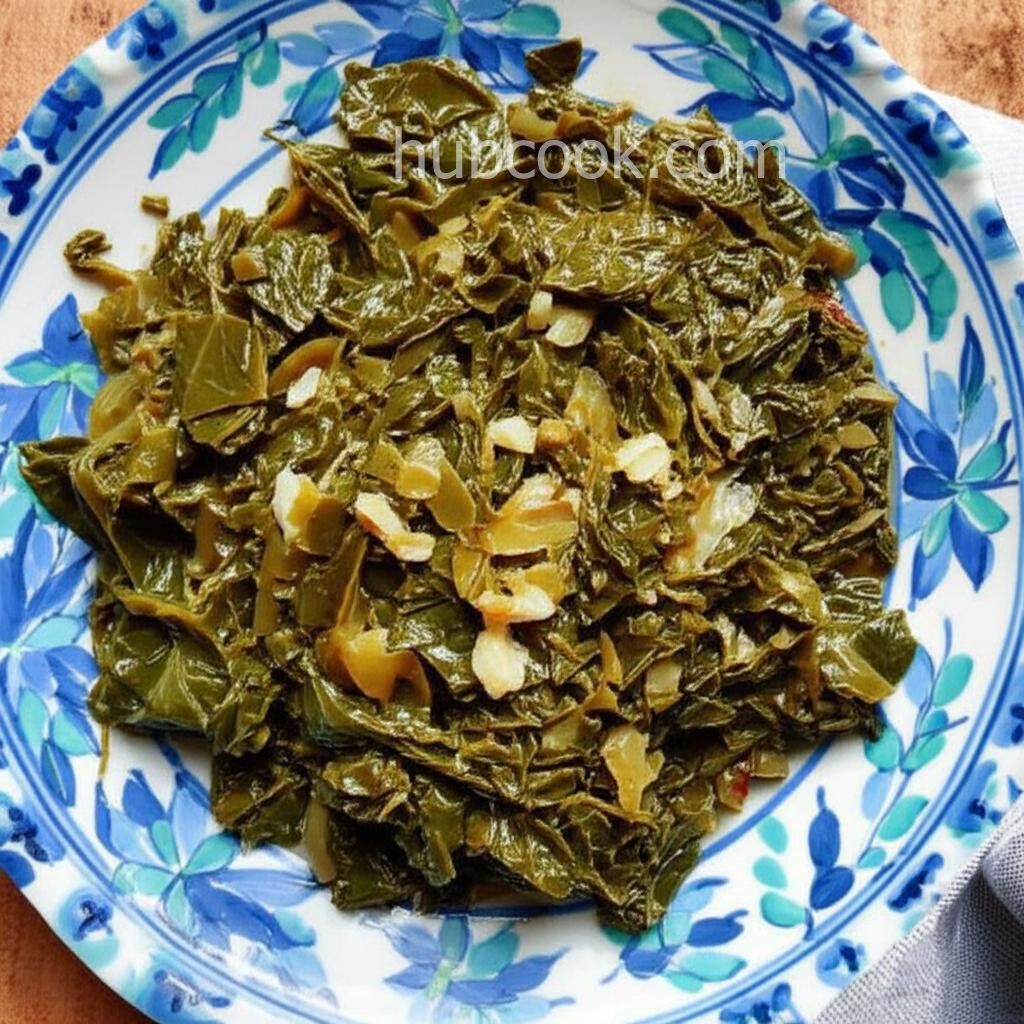 "Eat Them Right Out of the Pot" Vegetarian Collard Greens