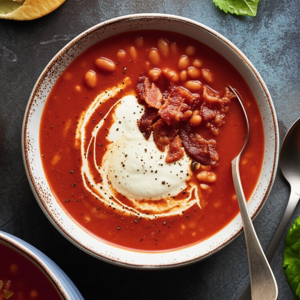 Apple Bacon Tomato Soup