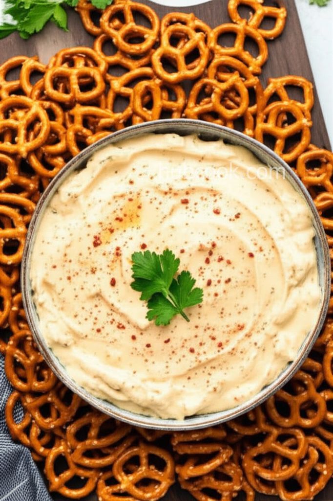 Beer Cheese Pretzel Dip