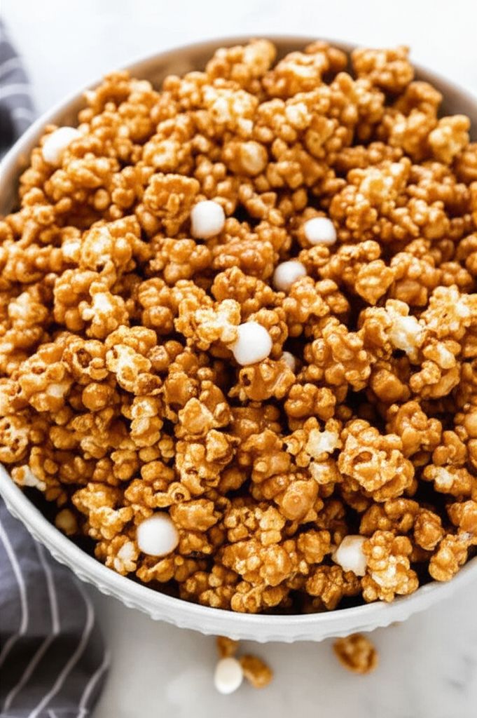 Caramel Popcorn with Marshmallow