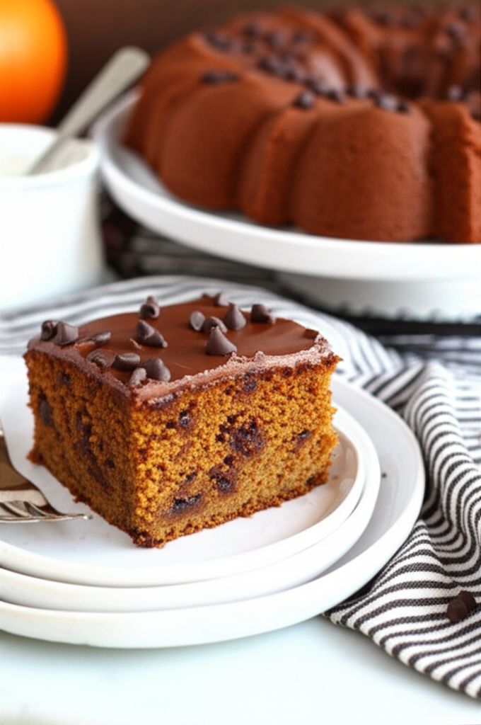 Chocolate-Pumpkin Spice Cake