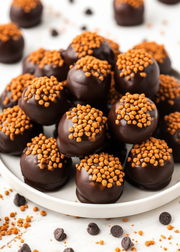 Easy Chocolate Chip Cookie Dough Truffles