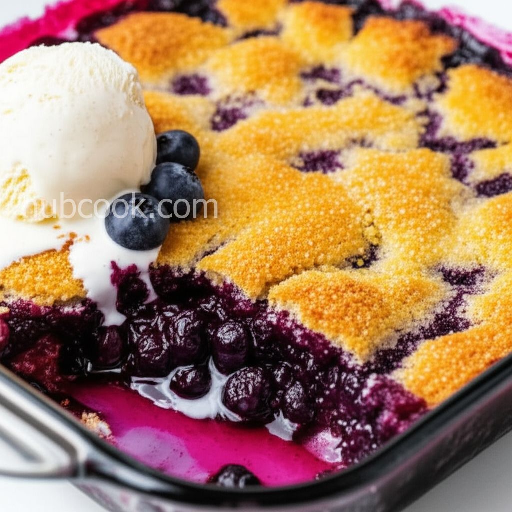 Easy Fresh Blueberry Cobbler