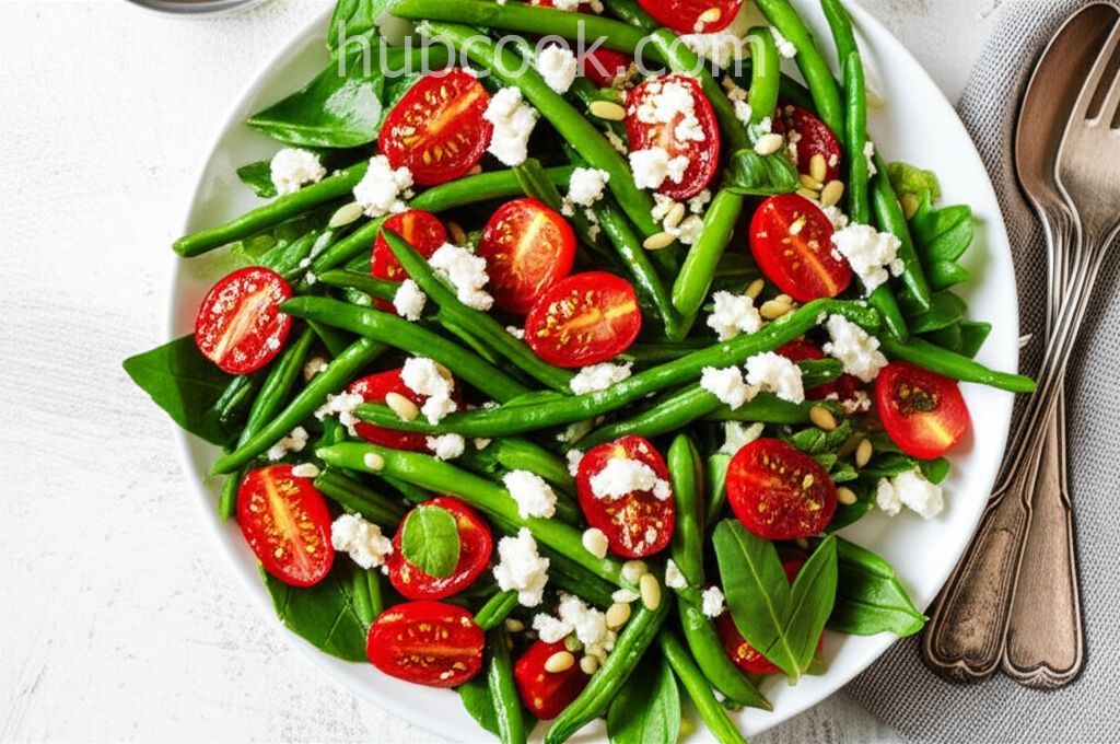 Feta and Slow-Roasted Tomato Salad with French Green Beans