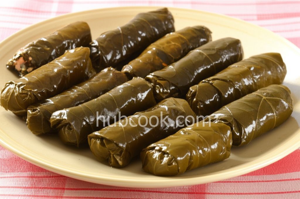 Gorgonzola and Olive Stuffed Grape Leaves