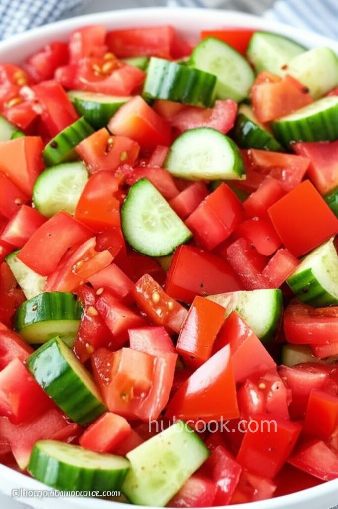 Grandma Jane's Kicked Up Tomato and Cucumber Salad