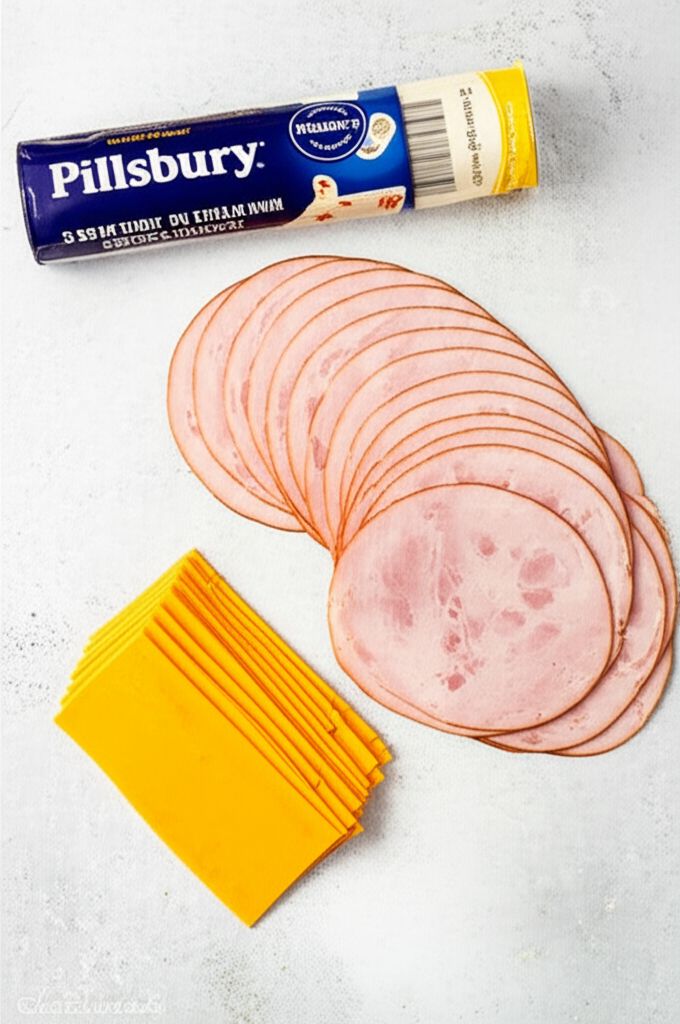 Ham and Cheese Crescent Roll-Ups