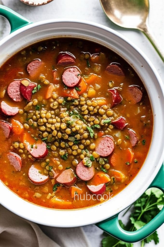 Kris' Lentil Sausage Soup