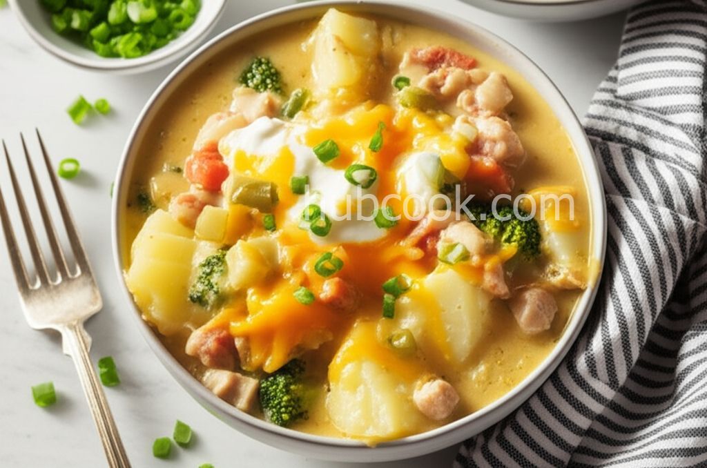 Loaded Chicken Potato Soup