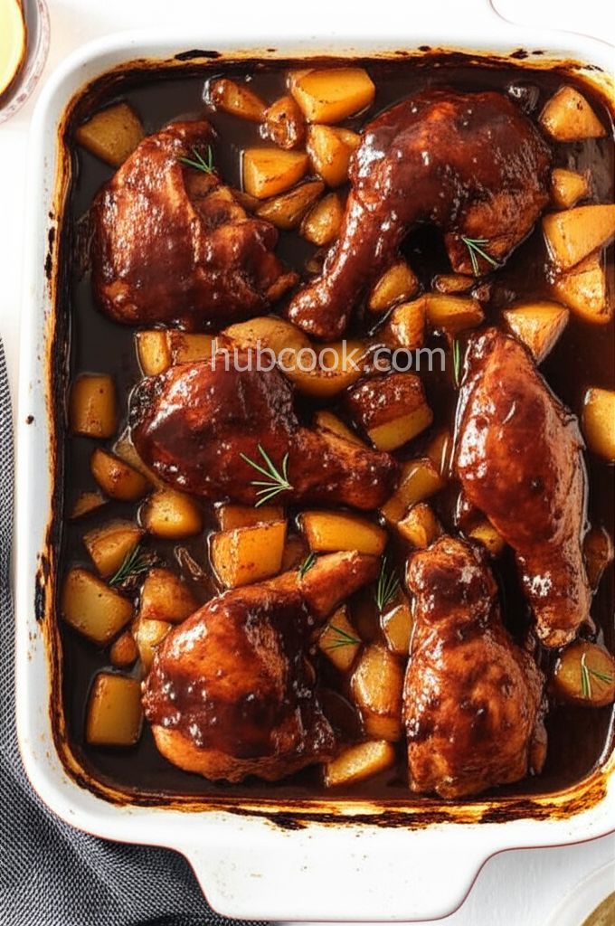 Oven Barbecued Chicken and Potatoes