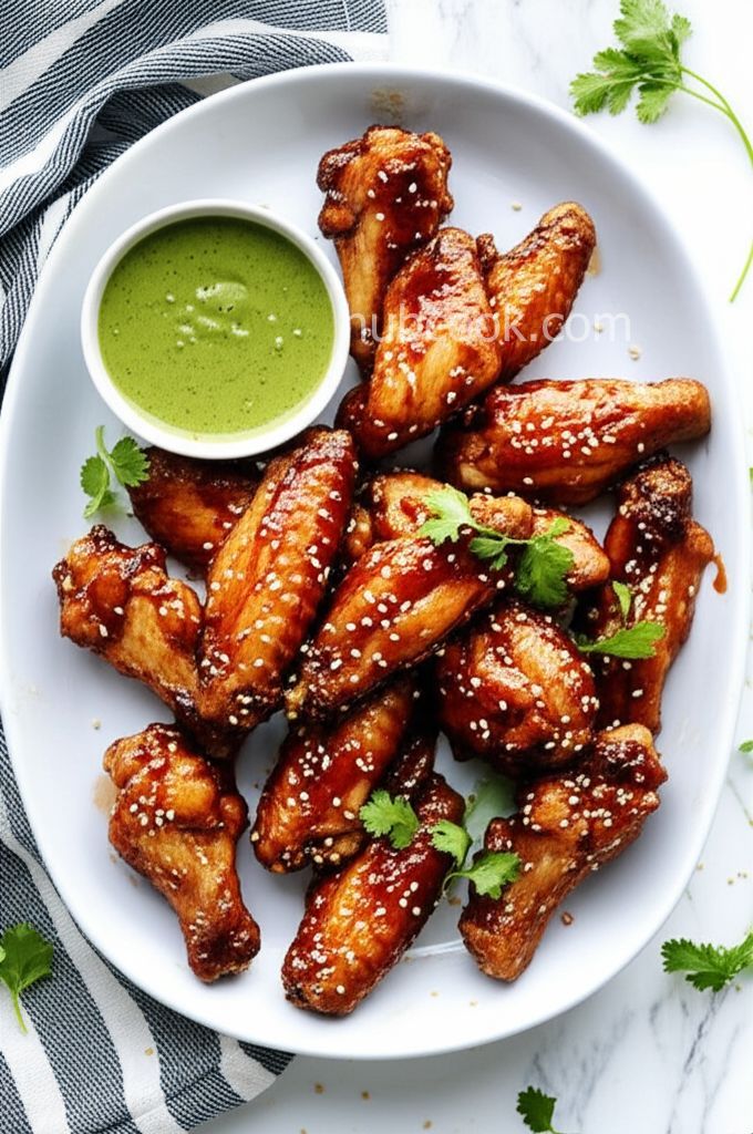 Peanut Sesame Chicken Wings