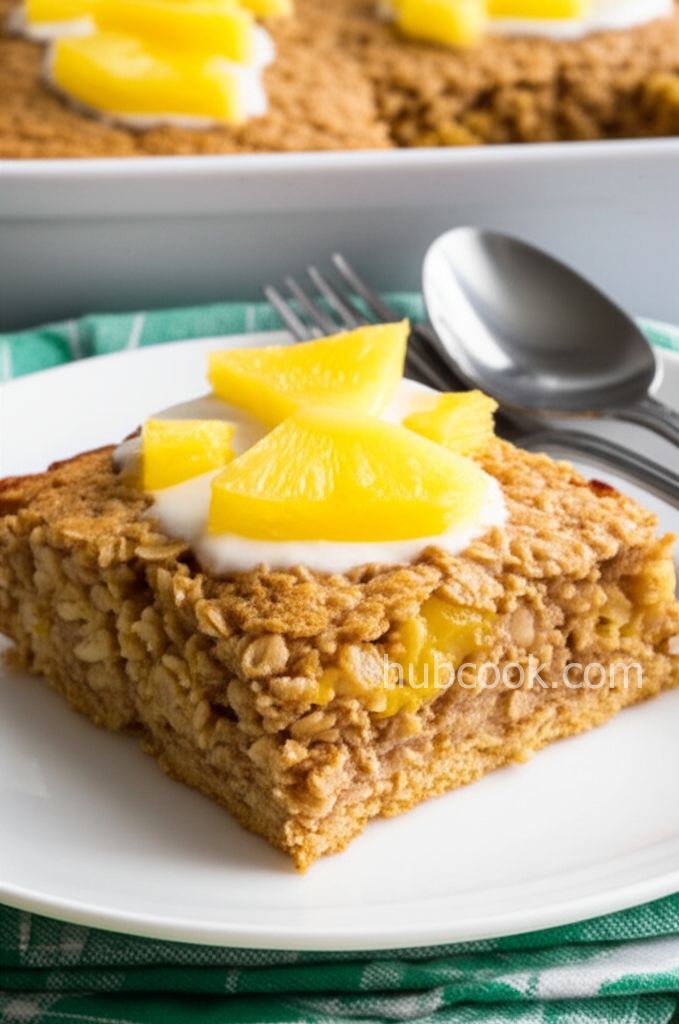 Pineapple-Coconut Baked Oatmeal
