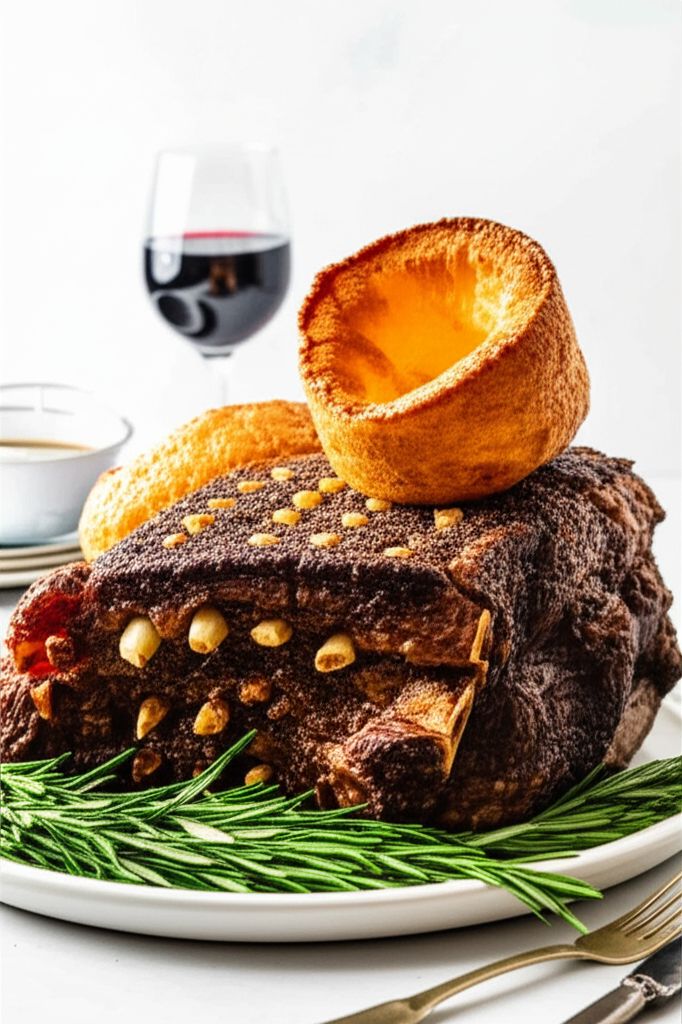 Prime Rib Au Jus with Yorkshire Pudding