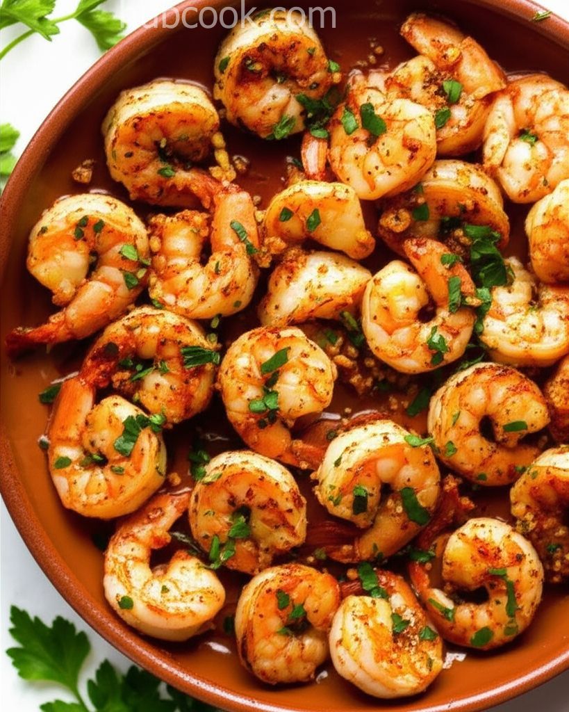 Sizzling Sherry Shrimp with Garlic