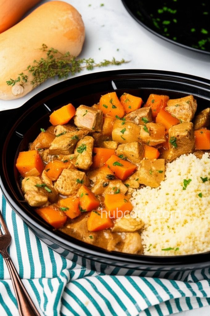 Slow Cooker Chicken and Butternut Squash Stew