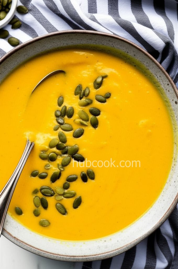 Thai-Inspired Roasted Acorn Squash Soup (Vegan)