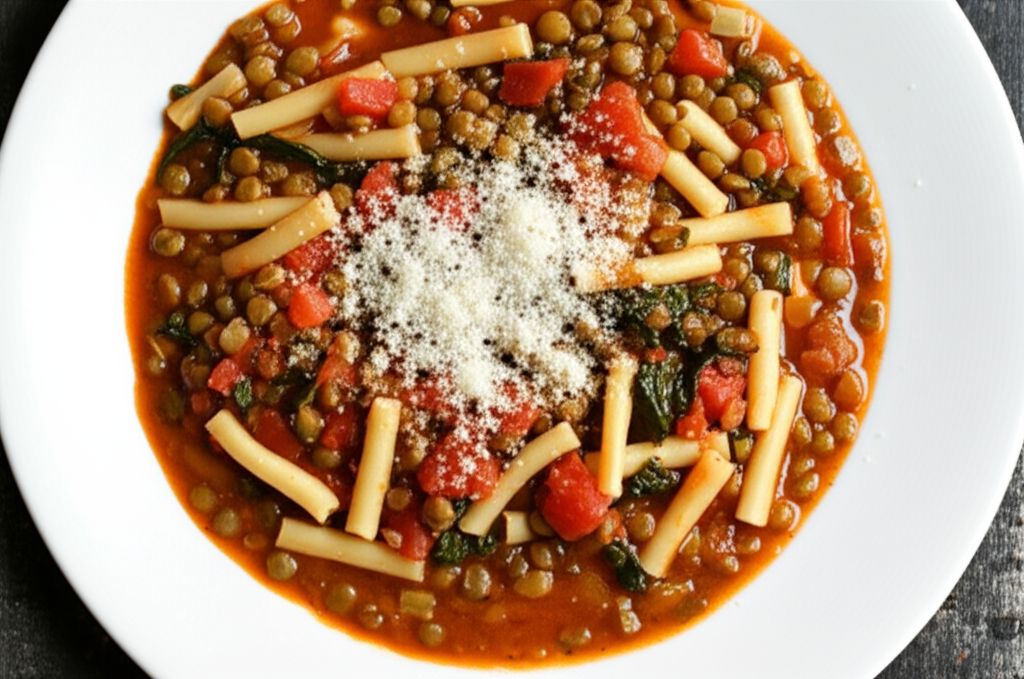Wendy's Quick Pasta and Lentils
