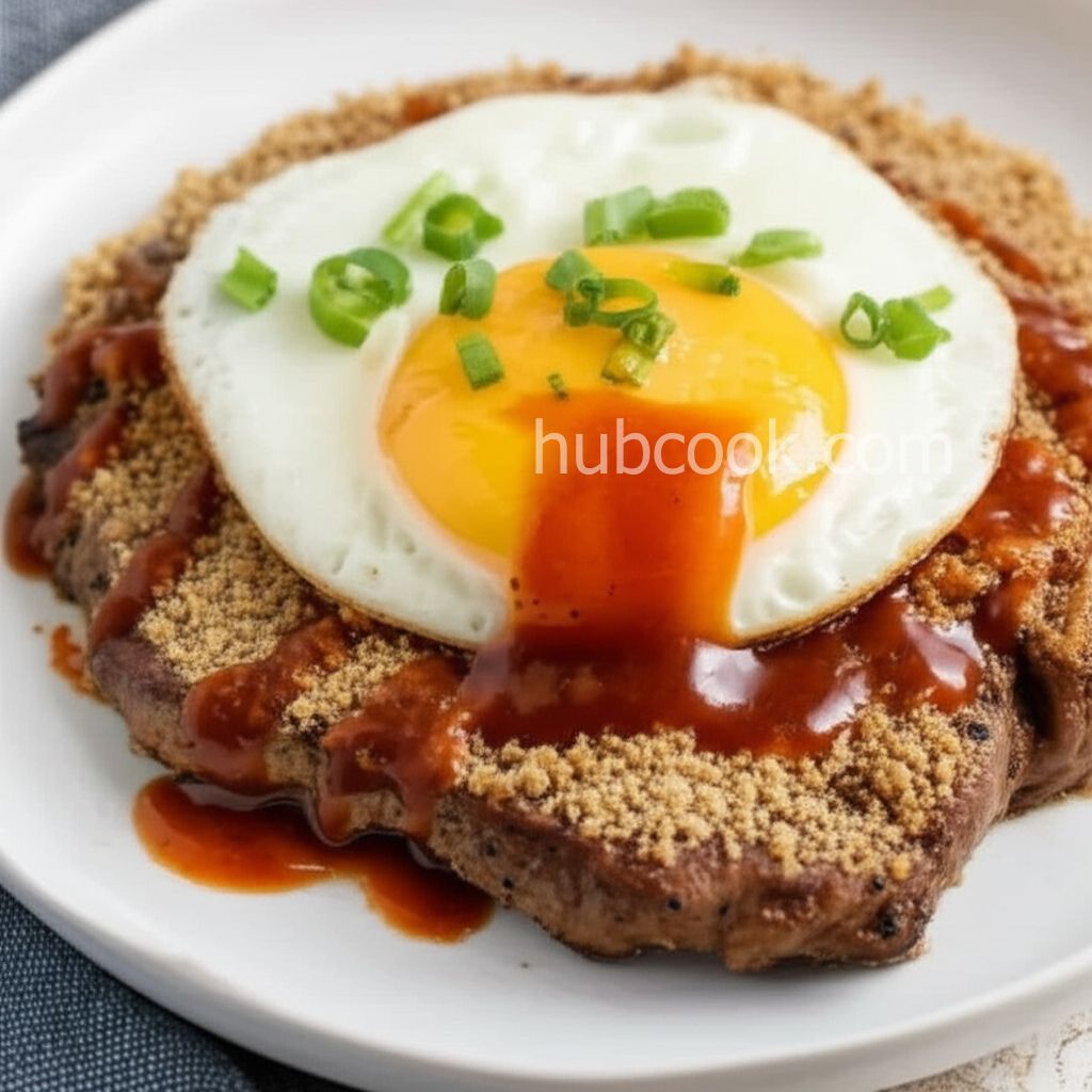 "Minute" Steak and Egg with Red Hot Butter Sauce