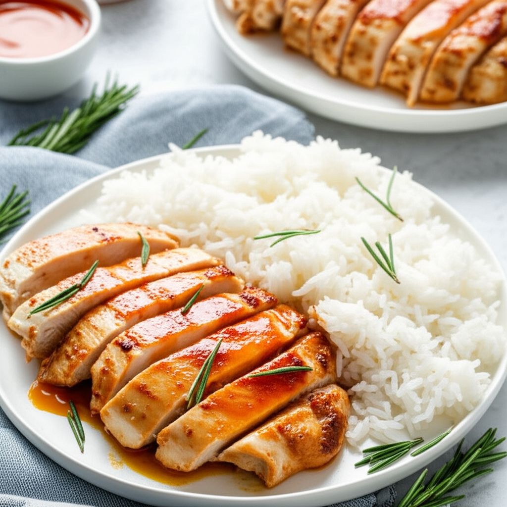 Air Fryer Apricot-Glazed Chicken Breasts