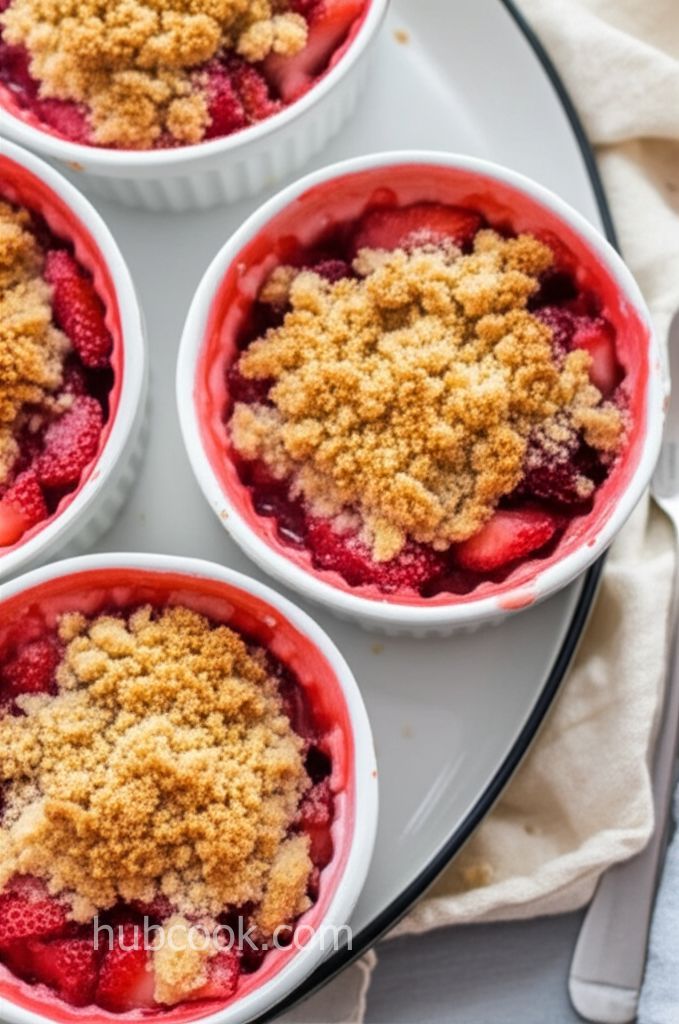 Air Fryer Strawberry Crisp