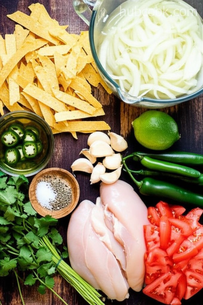 Avocado Soup with Chicken and Lime
