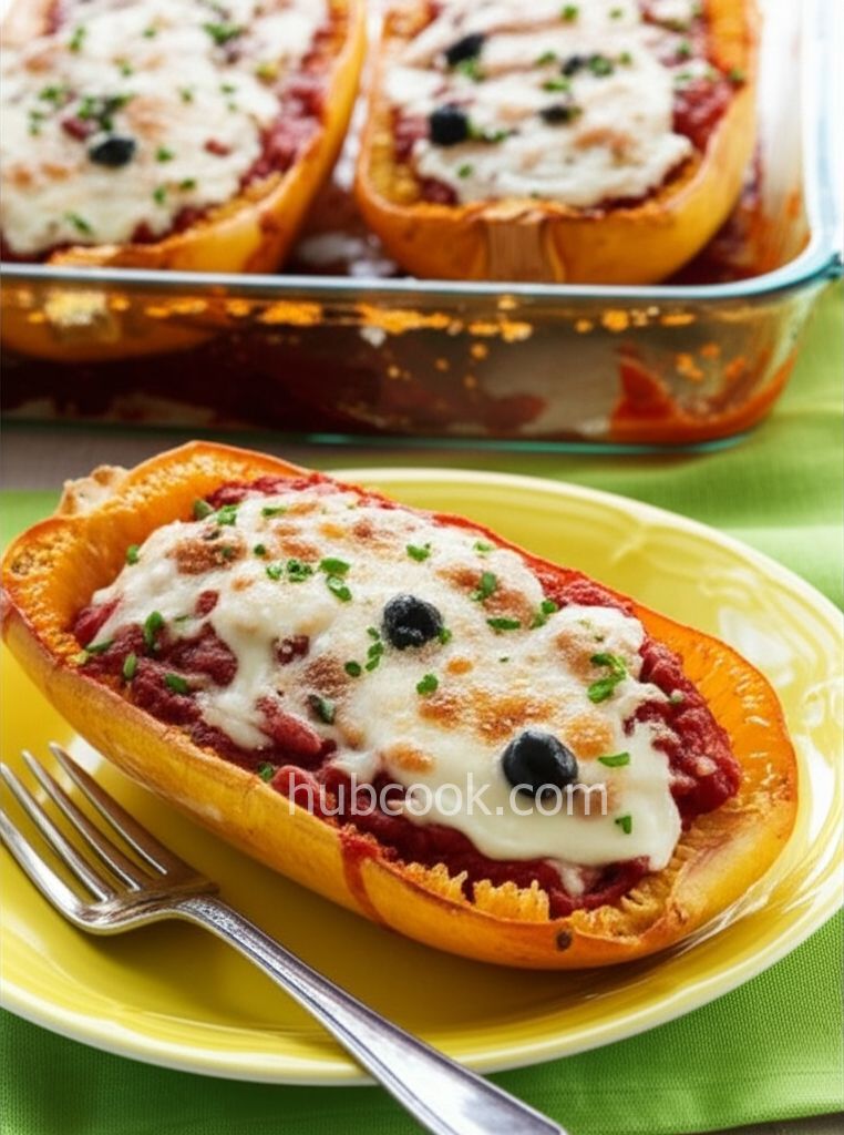 Baked Spaghetti Squash Lasagna Style