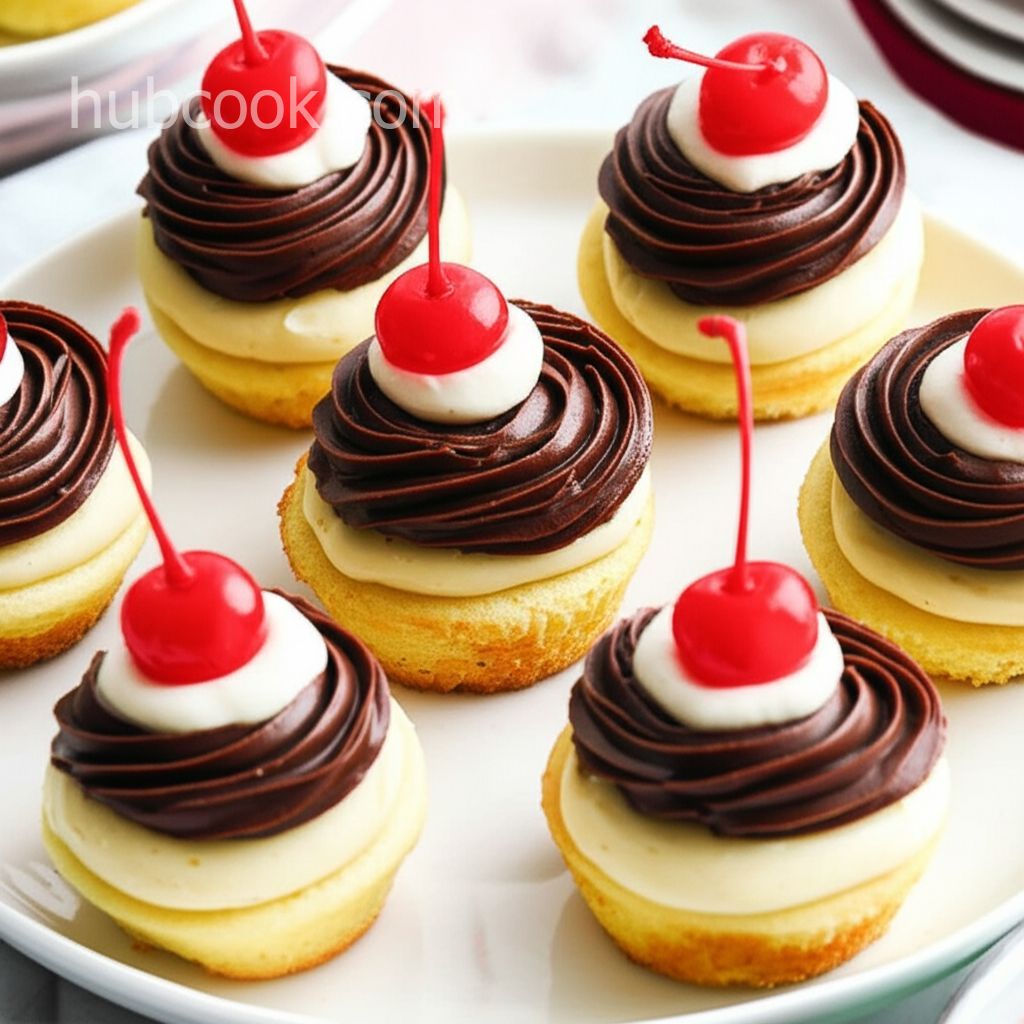 Boston Creme Mini-Cupcakes