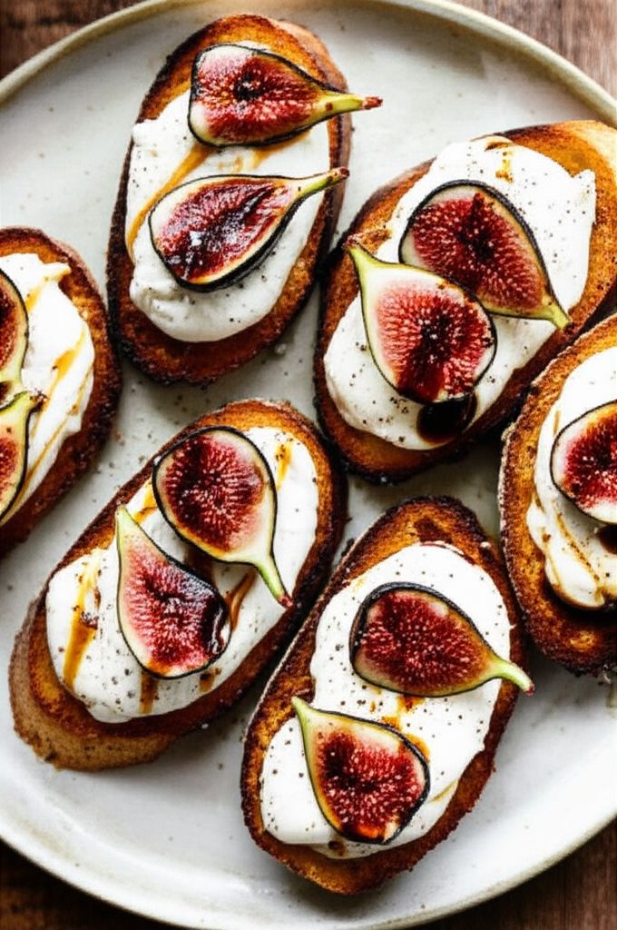 Burrata Bruschetta with Figs