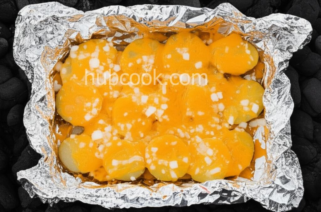 Cheesy Campfire Potatoes