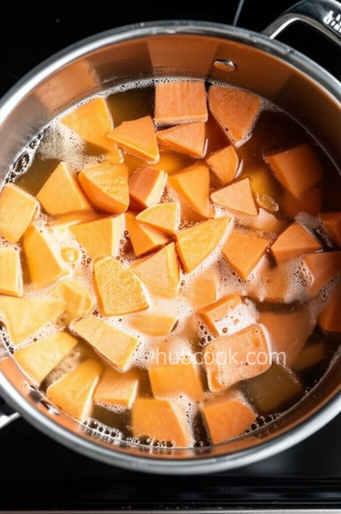 Chicken, Sweet Potato and Spinach Soup