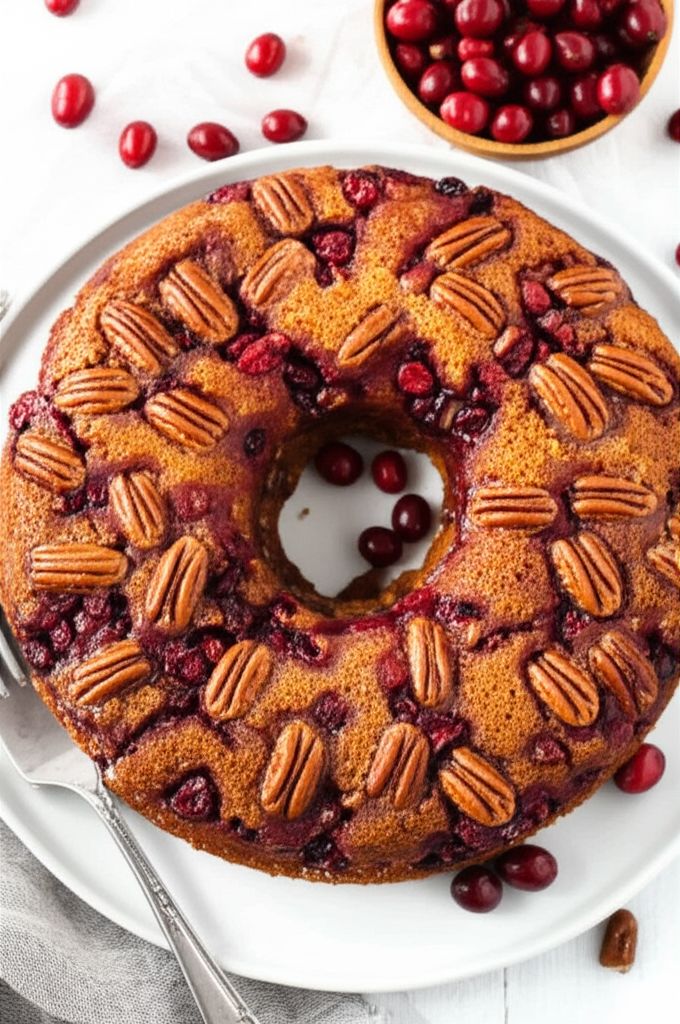 Cranberry Upside-Down Coffee Cake