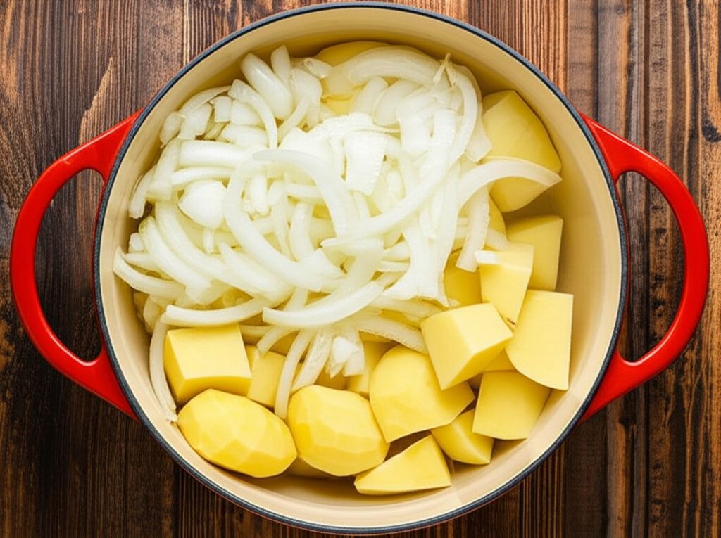 Cream of Onion and Potato Soup