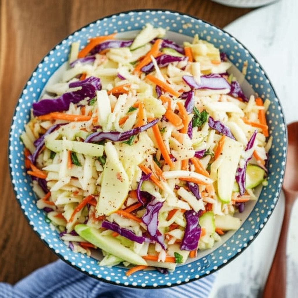 Easy Apple-Carrot Coleslaw
