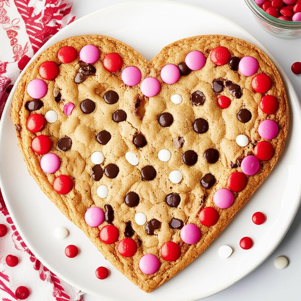Giant Heart-Shaped Pan Cookie