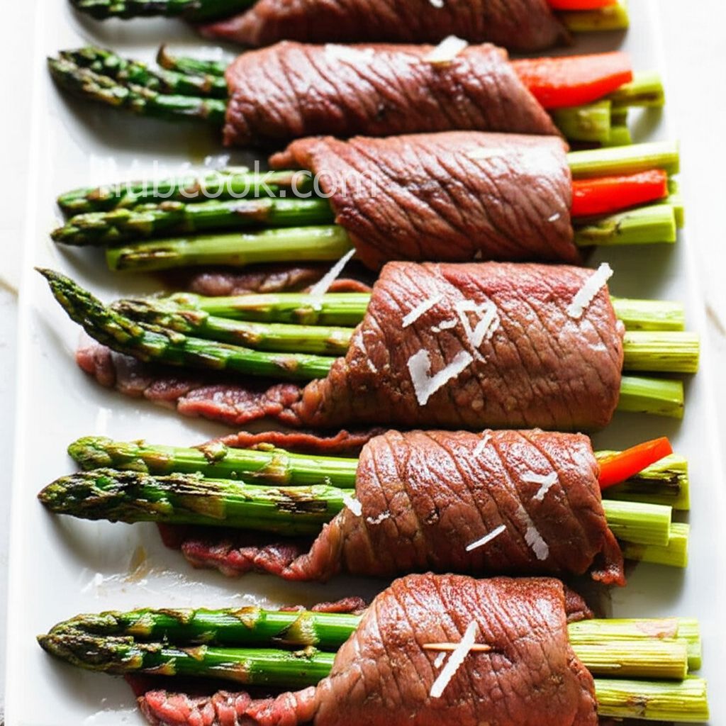 Grilled Asparagus Steak Bundles
